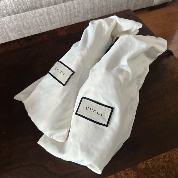 Gucci Aces, Men’s 12.5 US, worn exactly once. White / Navy - Picture 4 of 6